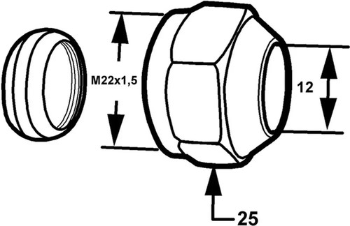 Anschlußkupplung x 1 - x,